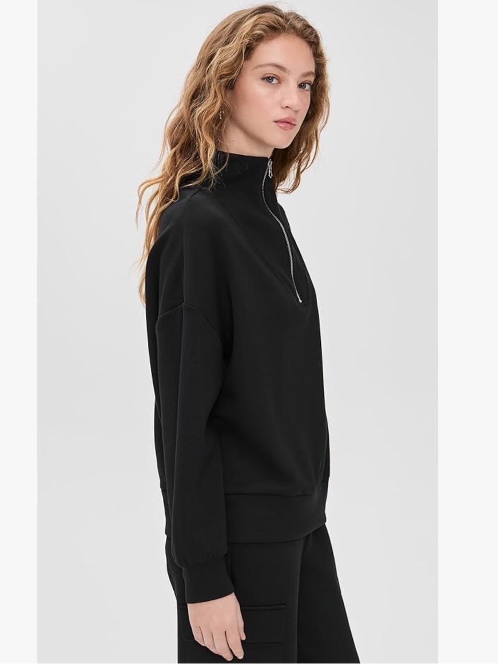 Varley Double Soft Hawley Half Zip Sweatshirt S - Picture 4 of 14